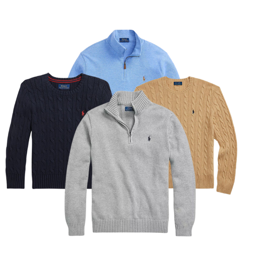 30x Mix 1/4 Zip/Torsadé Pulls RALPH LAUREN