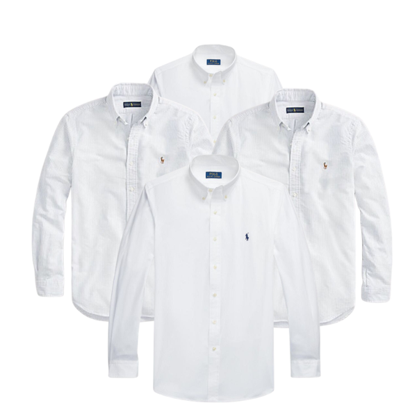 30x Chemises blanches RALPH LAUREN