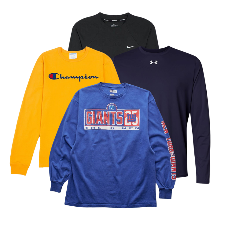 30x T-shirts de Marques Manches Longues