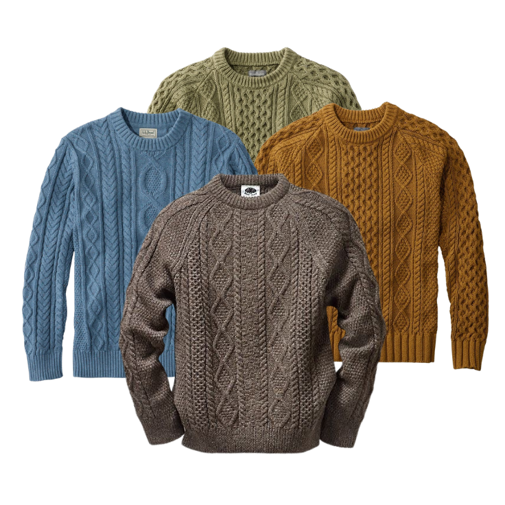 30x Pulls Fisherman Aran Irish sweater Irlandais