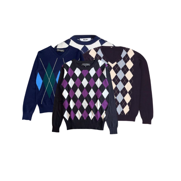 30x Pulls Argyle / Diamond Knit