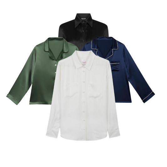 30x Chemises en soie